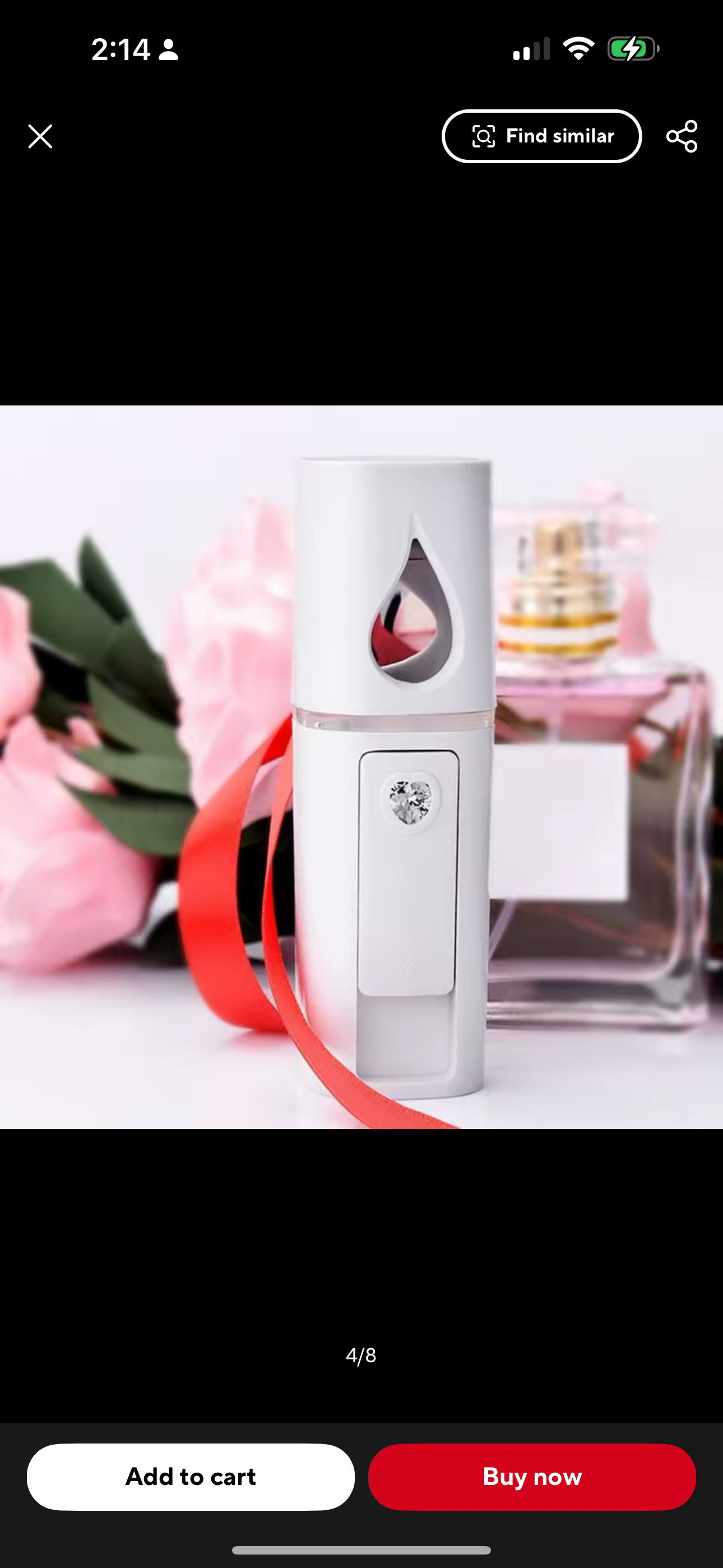 L2 Mini Nano Facial Mister with Top Mirror Portable USB Rechargeable Handy Cool Mist Sprayer Steamer Face Humidifier Atomizer