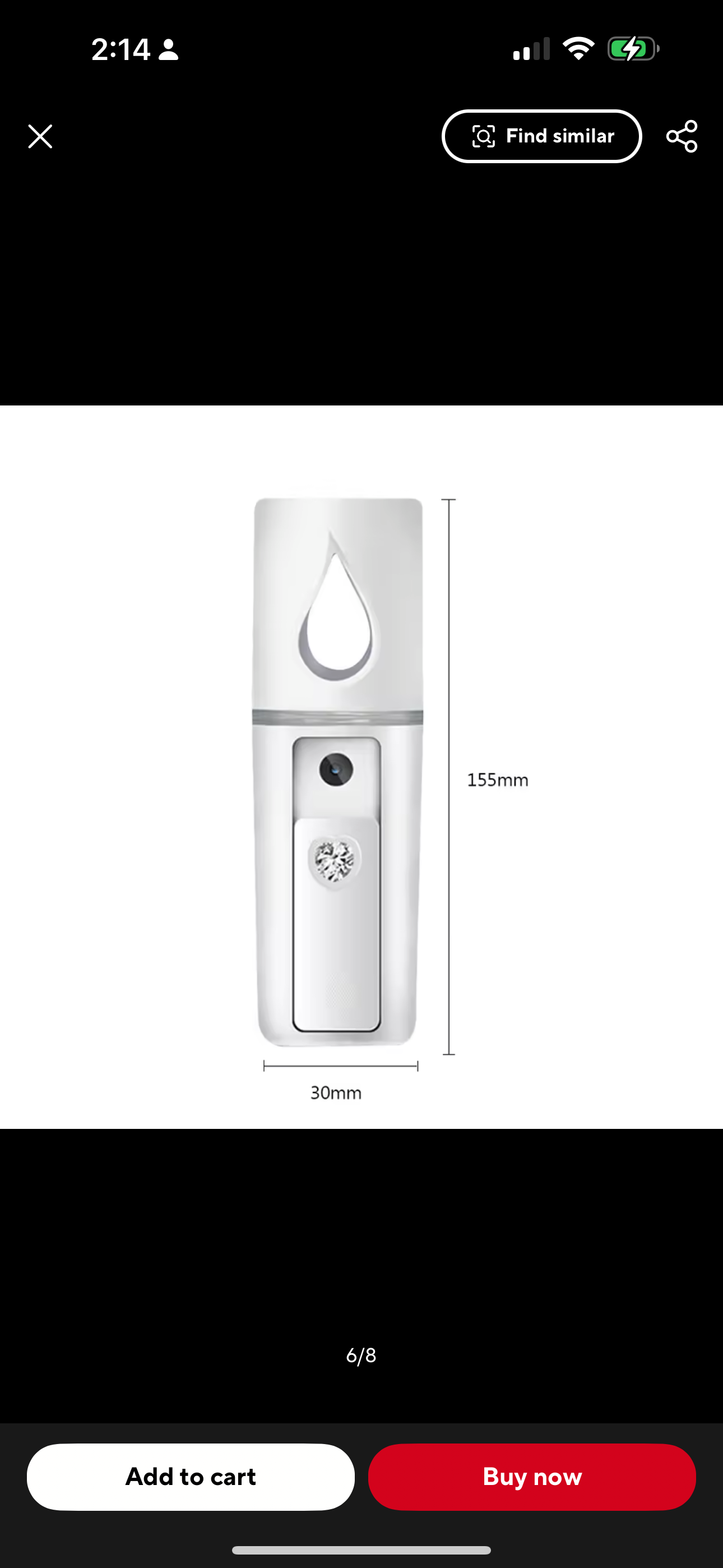 L2 Mini Nano Facial Mister with Top Mirror Portable USB Rechargeable Handy Cool Mist Sprayer Steamer Face Humidifier Atomizer