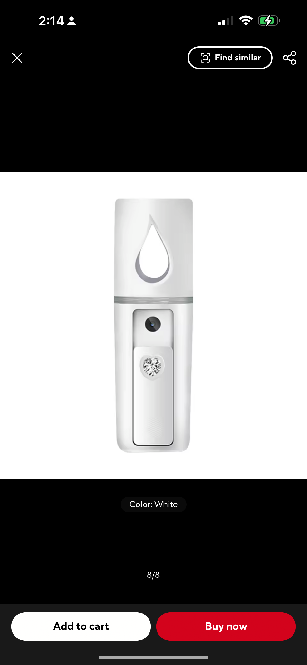 L2 Mini Nano Facial Mister with Top Mirror Portable USB Rechargeable Handy Cool Mist Sprayer Steamer Face Humidifier Atomizer